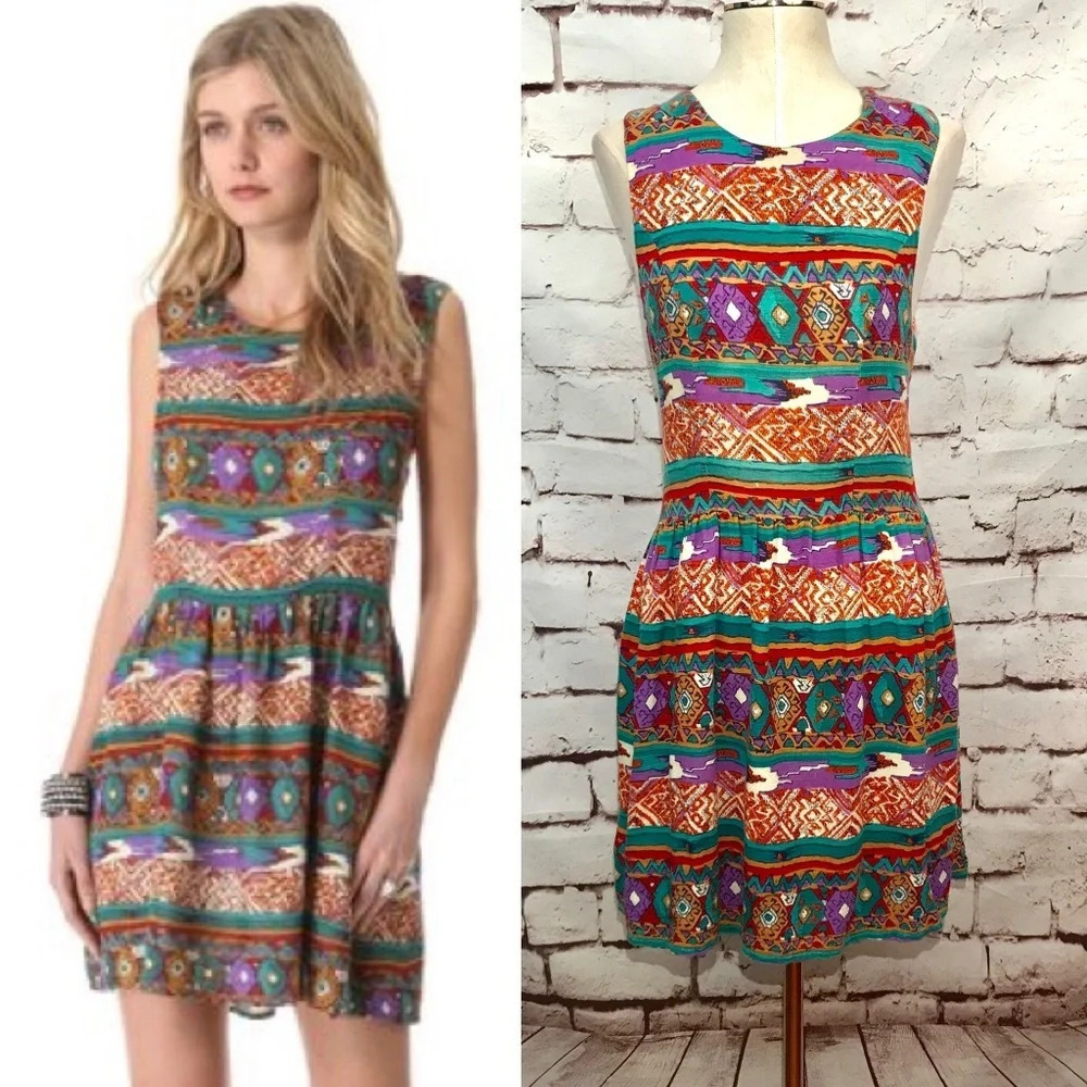 MINKPINK Southwestern Printed‎ Criss Cross Dress